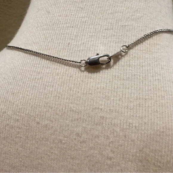 Elegant Sterling Silver Cross Pendant Crucifix Necklace on Stainless Steel Chain - Picture 10 of 10